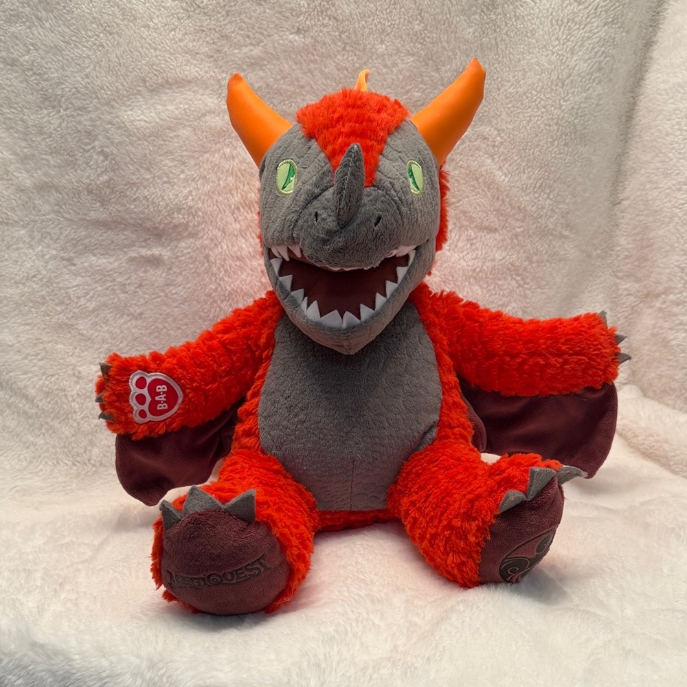 Build-A-Bear Exclusive MagiQuest Charlock Red Dragon